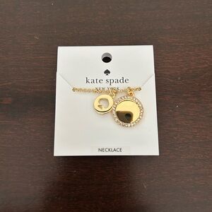 NWT Kate Spade Gold Necklace with Crystal Accents
